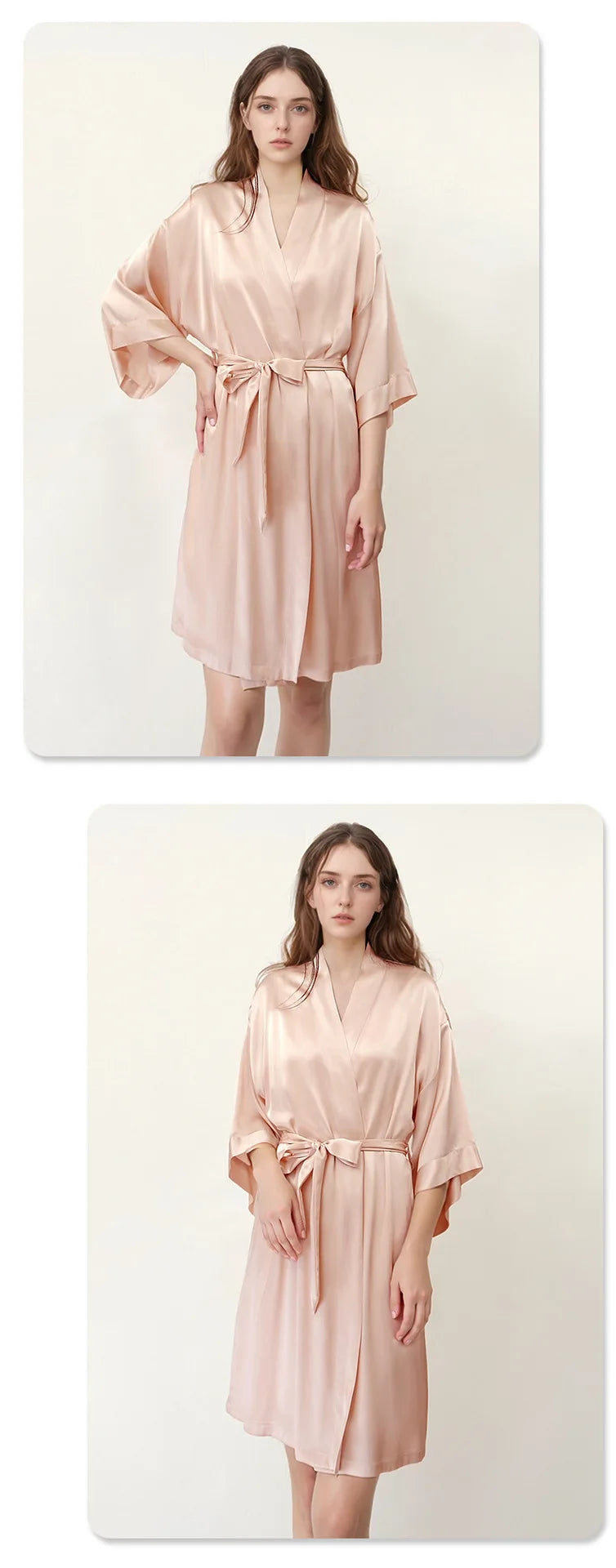 Peignoir en Soie de Mûrier 100% — Élégance & Douceur au Réveil