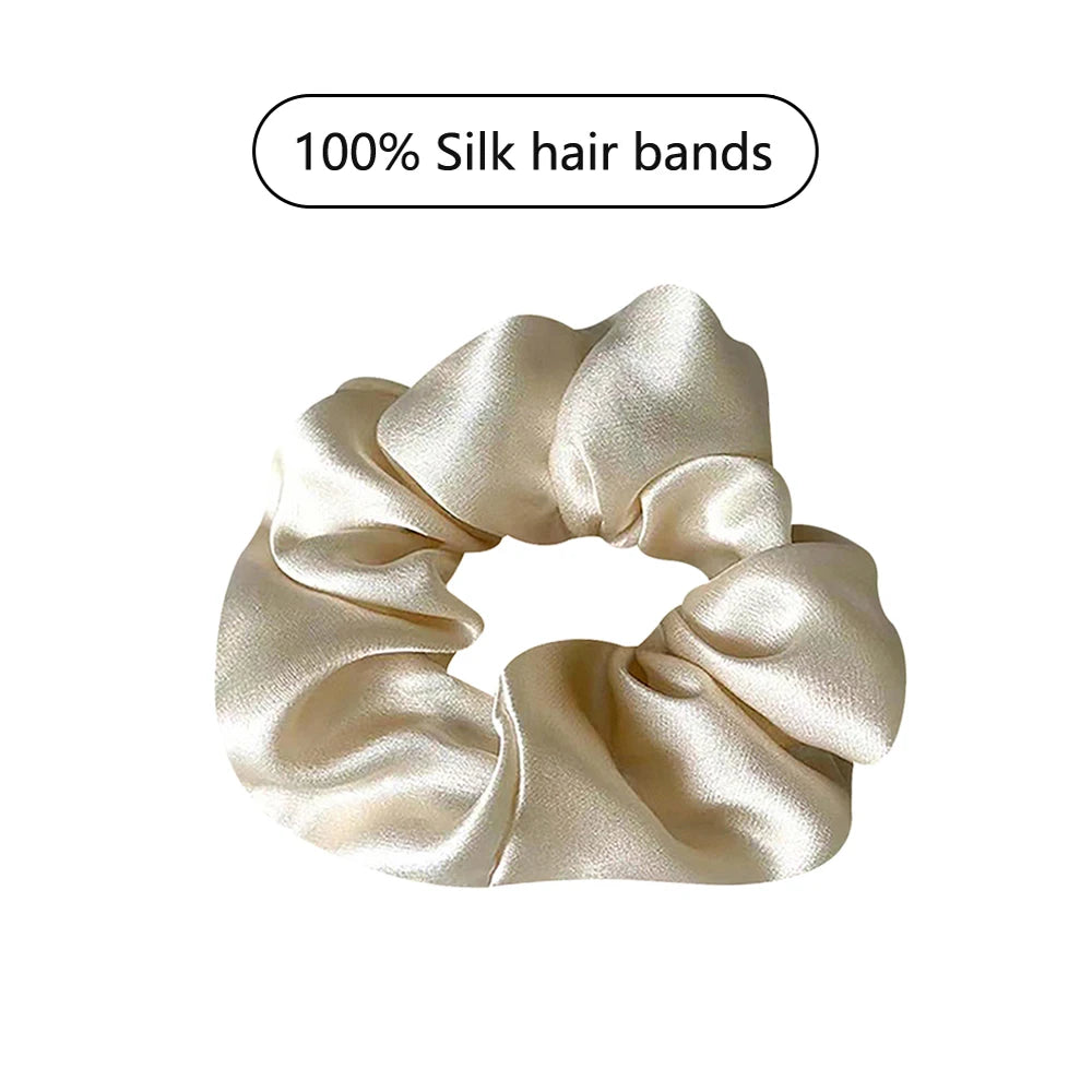 Chouchou en Soie de Mûrier — Protège les Cheveux, Anti-Casse