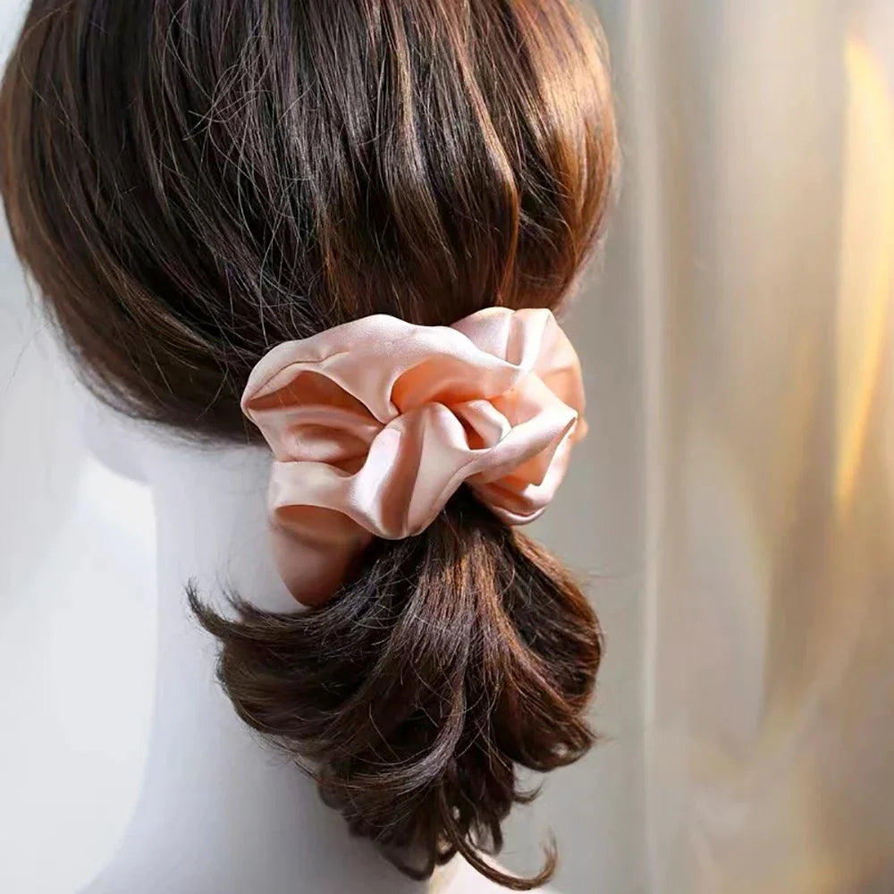 Chouchou en Soie de Mûrier — Protège les Cheveux, Anti-Casse