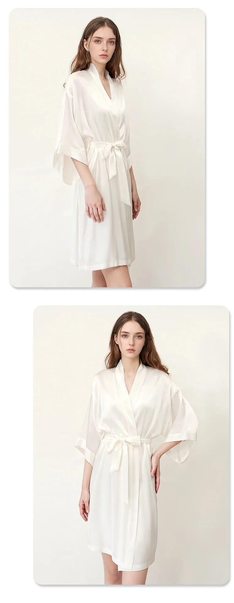 Peignoir en Soie de Mûrier 100% — Élégance & Douceur au Réveil