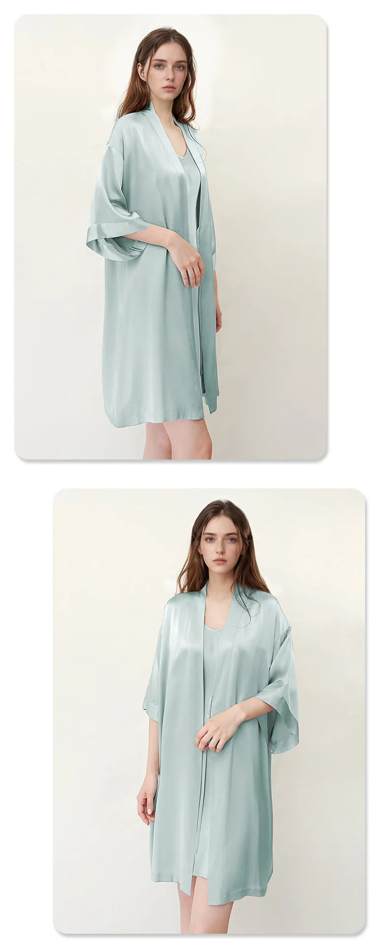 Peignoir en Soie de Mûrier 100% — Élégance & Douceur au Réveil