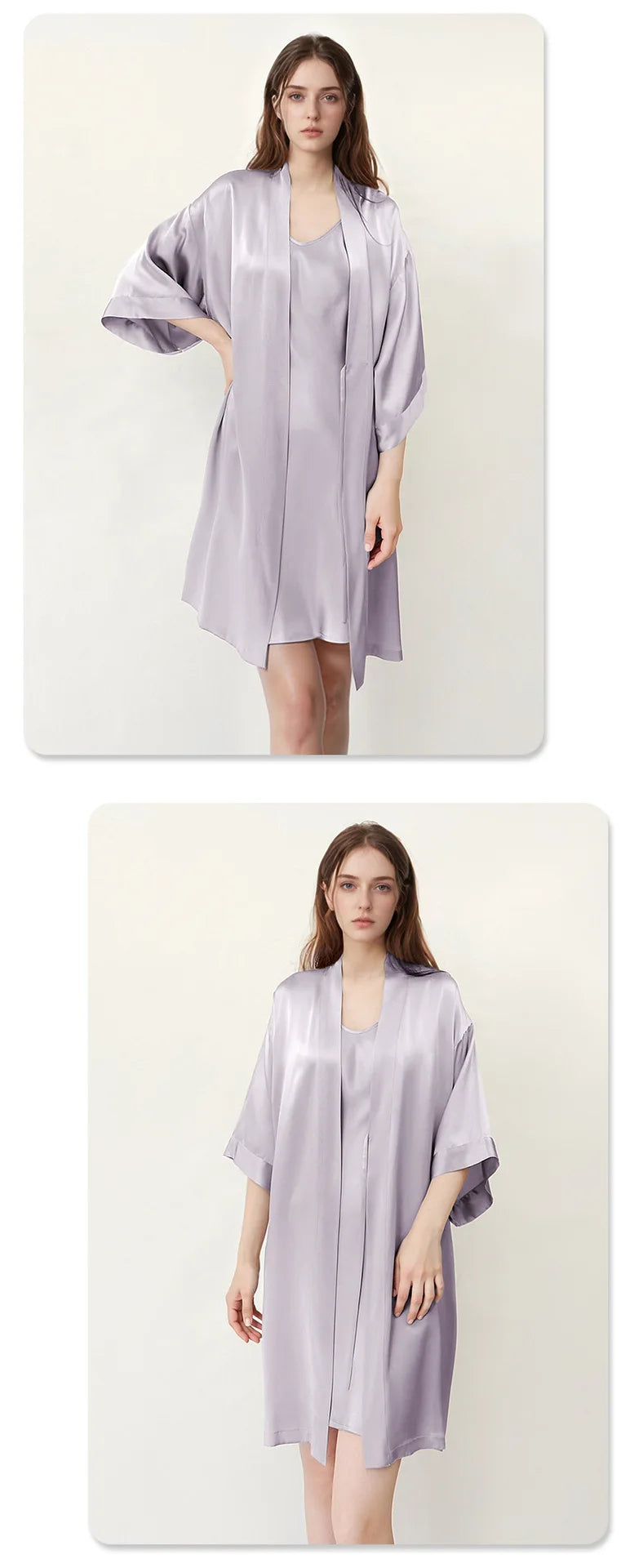 Peignoir en Soie de Mûrier 100% — Élégance & Douceur au Réveil