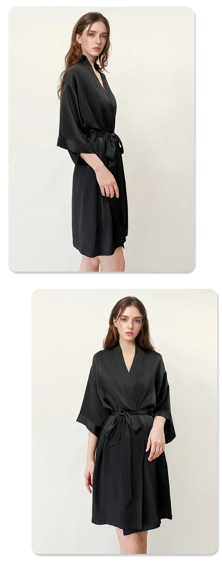 Peignoir en Soie de Mûrier 100% — Élégance & Douceur au Réveil